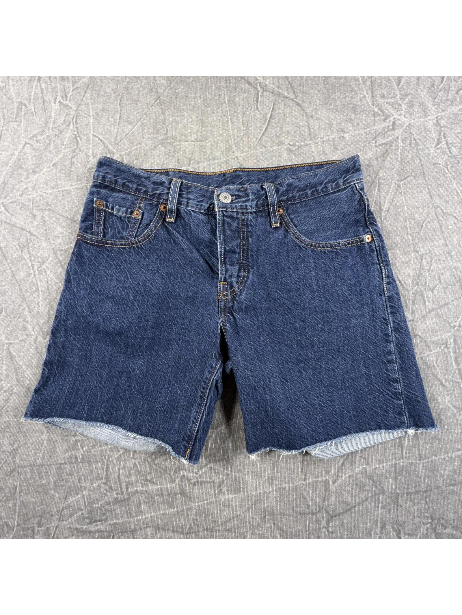 Levis Shorts Women's W24 Blue 501 Dark Wash
